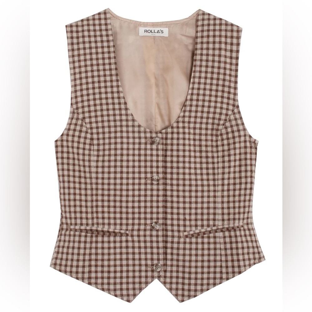 ROLLA'S soho Gingham Vest